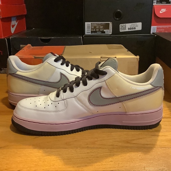 Nike Air Force 1 Silver Doll Womens 12 = Mens 10.5 AF1 Low VINTAGE 2007 Release - Picture 4 of 12